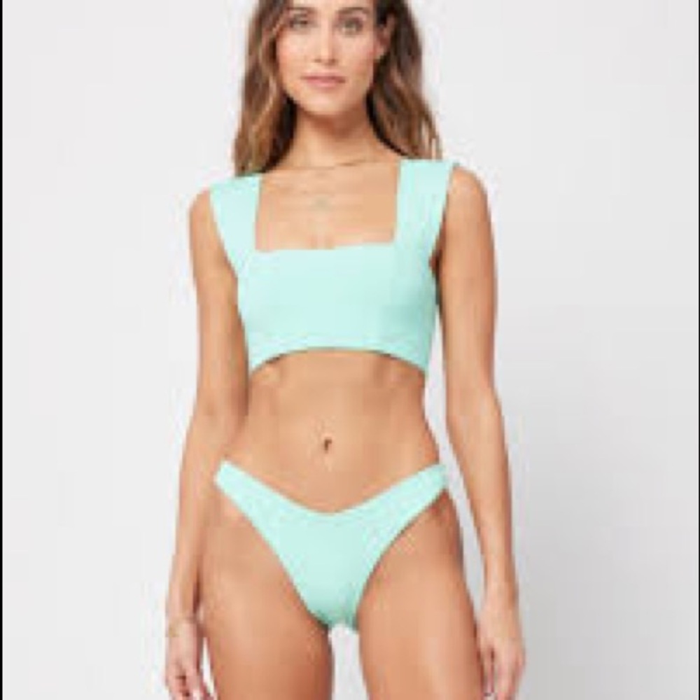 LSpace Parker Top Light Blue/Teal